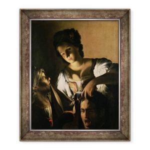 Tablou inramat - Carlo Saraceni - Judith cu capul lui Holofernes, 70 x 85 cm