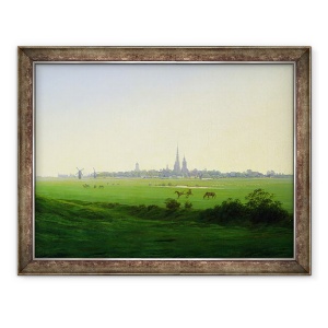 Tablou inramat - Caspar David Friedrich - Pajisti langa Greifswald, 70 x 90 cm