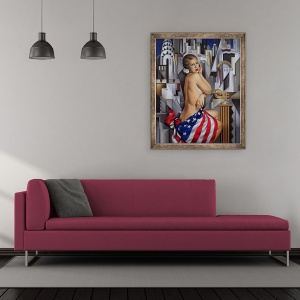 Tablou inramat - Catherine Abel - Frumusetea ei, 50 x 60 cm - Img 2