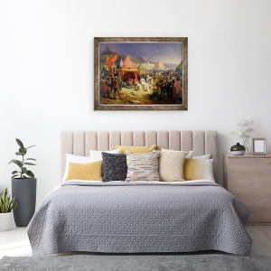 Tablou inramat - Charles Alexandre Debacq - Luarea de la Tripoli, aprilie 1102, 60 x 80 cm - Img 3