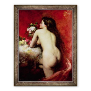 Tablou inramat - Charles Emile Auguste Carolus-Duran - Modelul, 70 x 90 cm
