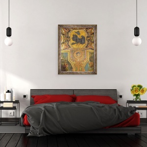 Tablou inramat - Charles Le Brun - Razboiul pentru Drepturile Reginei in 1667, 60 x 80 cm - Img 3