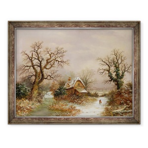 Tablou inramat - Charles Leaver - Scufita Rosie in zapada, 70 x 90 cm