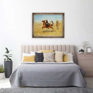 Tablou inramat - Charles Schreyvogel - My Bunkie, 70 x 90 cm - Img 3