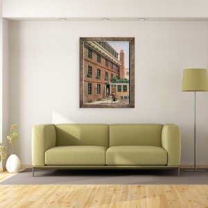 Tablou inramat - Charles Tomkins - Dr Johnson si servitorul sau, Francis la Bolt Court, Fleet Street, 70 x 90 cm - Img 2