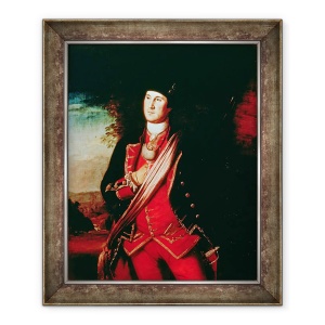 Tablou inramat - Charles Willson Peale - Portretul lui George Washington 1732-99 1772, 50 x 60 cm