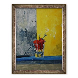 Tablou inramat - Charlie Millar - Ardei iute intr-un pahar, 70 x 90 cm