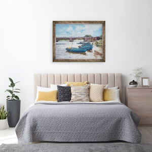 Tablou inramat - Christopher Glanville - Acoraje la Hampton Court, 60 x 80 cm - Img 3