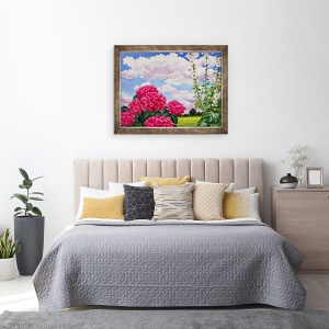 Tablou inramat - Christopher Ryland - Flori la marginea unei pajisti, 70 x 90 cm - Img 3