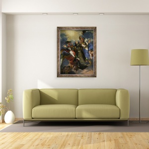 Tablou inramat - Claude Francois - Extazul Sfantului Petru de Alcantara 1499-1562, 70 x 90 cm - Img 2