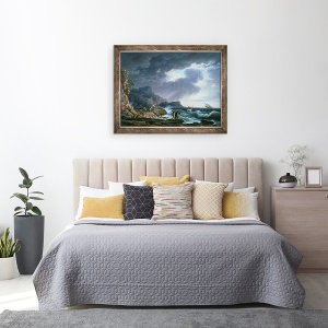 Tablou inramat - Claude Joseph Vernet - Un Seastorm, 60 x 80 cm - Img 3
