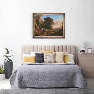 Tablou inramat - Claude Lorrain - Judecata de la Paris, 70 x 90 cm - Img 3