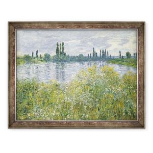 Tablou inramat - Claude Monet - Bancile Senei, Vetheuil, 70 x 90 cm