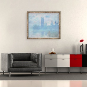 Tablou inramat - Claude Monet - Camere ale Parlamentului, Londra, 70 x 85 cm - Img 2