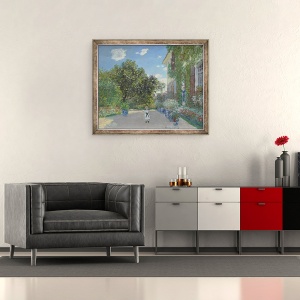 Tablou inramat - Claude Monet - Casa artistului de la Argenteuil, 50 x 60 cm - Img 2