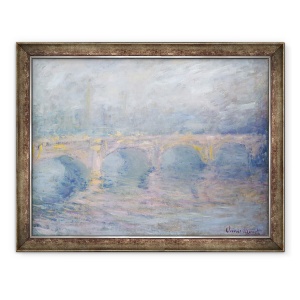 Tablou inramat - Claude Monet - Podul Waterloo, Londra, la apus, 70 x 90 cm