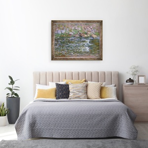 Tablou inramat - Claude Monet - Rapids pe Petite Creuse la Fresselines, 70 x 90 cm - Img 3