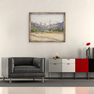 Tablou inramat - Claude Monet - Valea Nerviei, 50 x 60 cm - Img 2