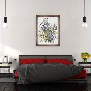 Tablou inramat - Claudia Hutchins-Puechavy - Senecio si alte plante, 70 x 90 cm - Img 3