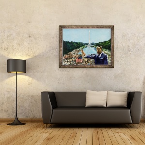 Tablou inramat - Colin Bootman - Discursul Memorial, 70 x 90 cm - Img 2