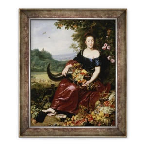 Tablou inramat - Cornelis de Vos - Alegorie de pe Pamant, 50 x 60 cm