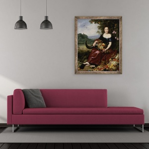 Tablou inramat - Cornelis de Vos - Alegorie de pe Pamant, 50 x 60 cm - Img 2