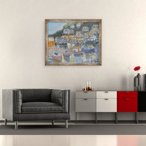 Tablou inramat - Cosima Duggal - Portul gaurii de soareci, 50 x 60 cm - Img 2