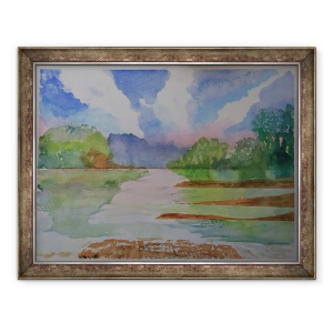 Tablou inramat - Cosima Duggal - River, Dittsham, 70 x 90 cm