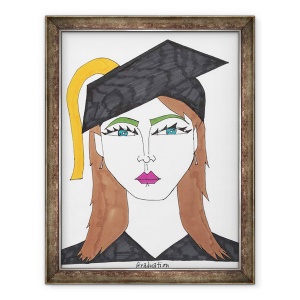 Tablou inramat - Daisy de Villeneuve - Absolvire, 70 x 90 cm