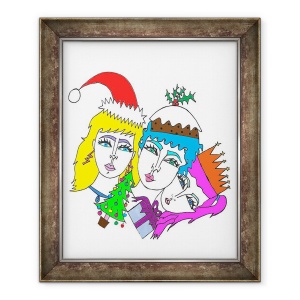 Tablou inramat - Daisy de Villeneuve - Christmas, 70 x 85 cm