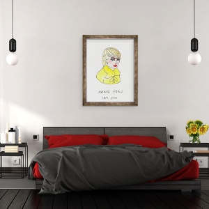 Tablou inramat - Daisy de Villeneuve - Doamna Diana, 60 x 80 cm - Img 3