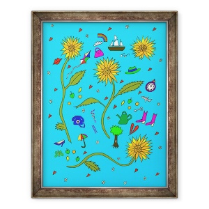 Tablou inramat - Daisy de Villeneuve - Floarea-soarelui, 60 x 80 cm