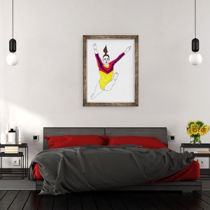 Tablou inramat - Daisy de Villeneuve - Gymnast, 70 x 90 cm - Img 3