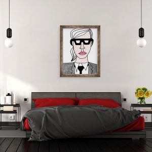Tablou inramat - Daisy de Villeneuve - Karl Lagerfeld, 70 x 90 cm - Img 3