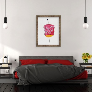 Tablou inramat - Daisy de Villeneuve - Lanterna Chineza, 60 x 80 cm - Img 3