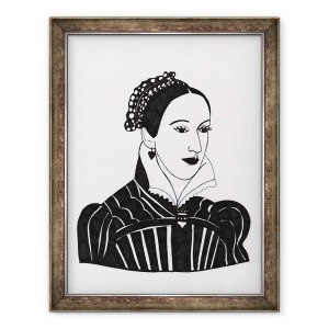 Tablou inramat - Daisy de Villeneuve - Maria Regina Scotiei, 70 x 90 cm