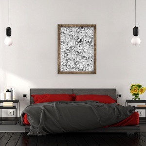 Tablou inramat - Daisy de Villeneuve - mireasa, 70 x 90 cm - Img 3