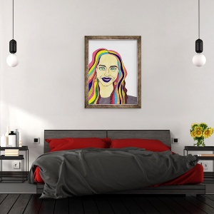 Tablou inramat - Daisy de Villeneuve - Par colorat, 70 x 90 cm - Img 3