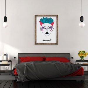 Tablou inramat - Daisy de Villeneuve - Punk, 70 x 90 cm - Img 3