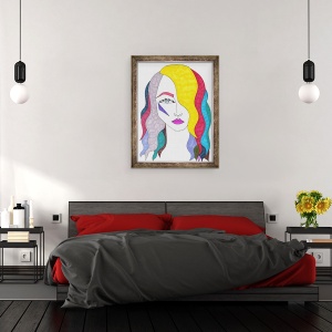 Tablou inramat - Daisy de Villeneuve - Rainbow Par, 60 x 80 cm - Img 3