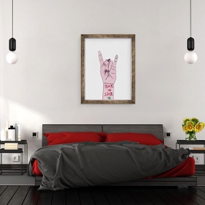 Tablou inramat - Daisy de Villeneuve - Rock n Roll, 70 x 90 cm - Img 3