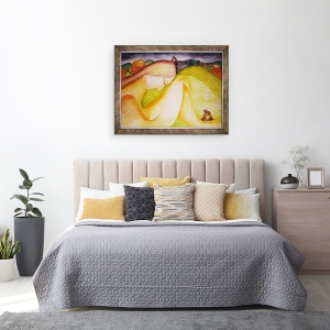 Tablou inramat - Deborah Eve Alastra - Dealurile Buddha, 1995, 60 x 80 cm - Img 3