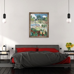 Tablou inramat - Deborah Eve Alastra - Gradina Trandafir, 70 x 90 cm - Img 3