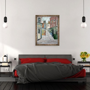Tablou inramat - Deborah Eve Alastra - Pub bantuit Hampstead, 70 x 90 cm - Img 3