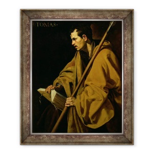 Tablou inramat - Diego Rodriguez de Silva y Velazquez - Apostolul Sfantul Toma, 50 x 60 cm