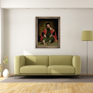 Tablou inramat - Diego Rodriguez de Silva y Velazquez - Don Sebastian de Morra, 70 x 90 cm - Img 2