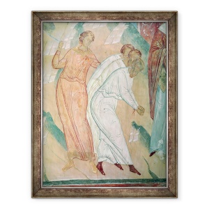 Tablou inramat - Dionysius - Trei oameni salvati de sabie, detalii de scene din viata Sfantului Nicolae din Myra, 60 x 80 cm
