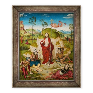 Tablou inramat - Dirck Bouts - invierea lui Hristos, 50 x 60 cm
