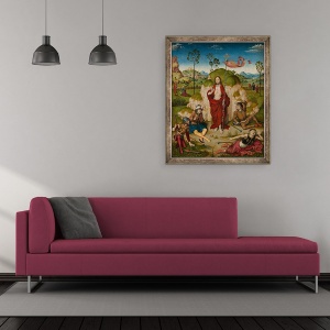 Tablou inramat - Dirck Bouts - invierea lui Hristos, 70 x 85 cm - Img 2