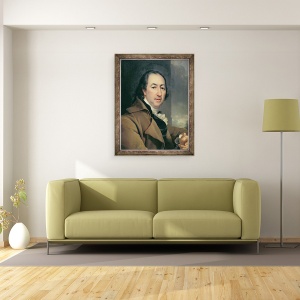 Tablou inramat - Dmitri Grigor'evich Levitsky - Portretul autorului rus Nikolai Ivanovici Novikov, 70 x 90 cm - Img 2